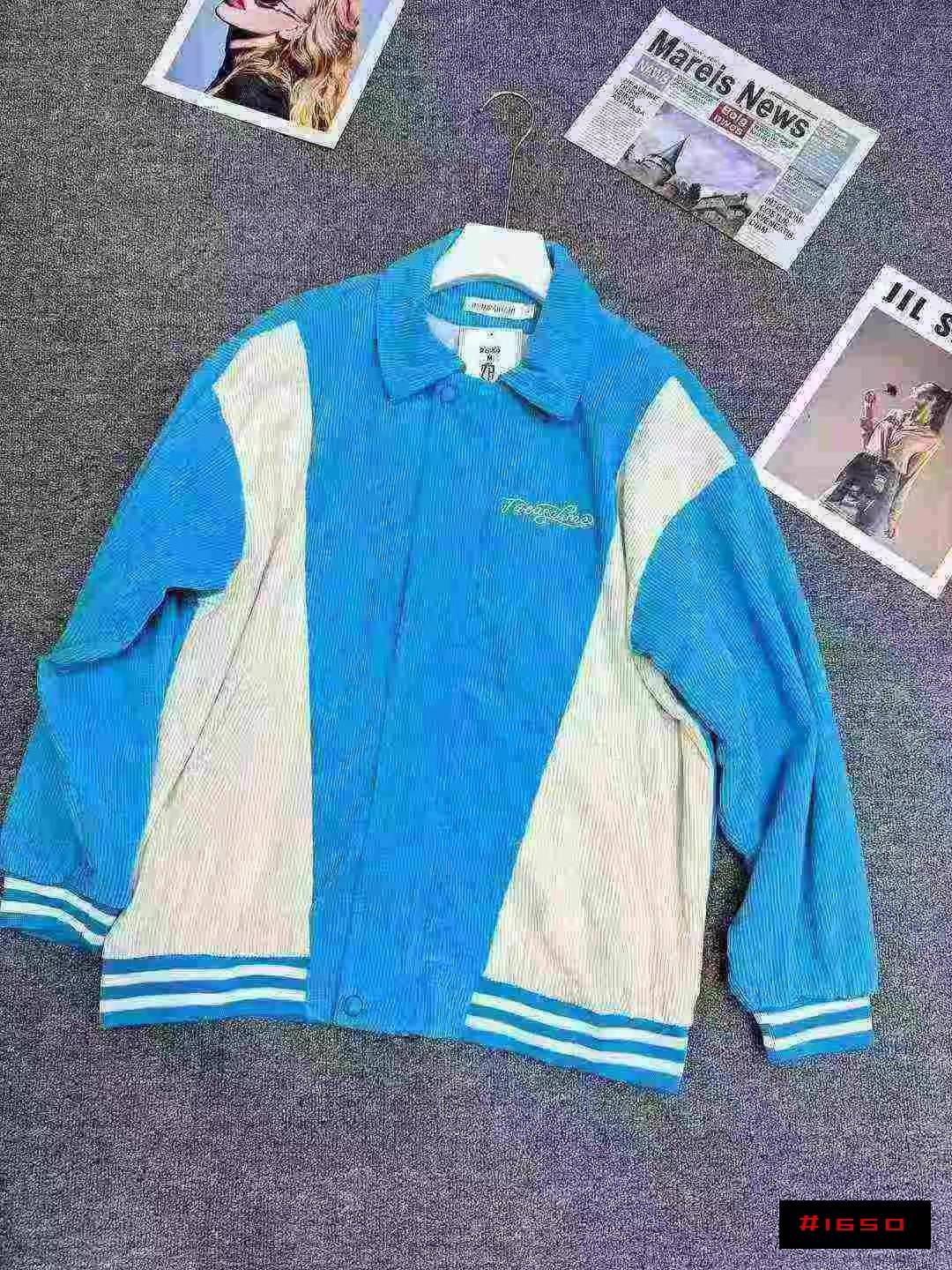 🌽灯芯绒外套男春秋季美式vintage潮牌复古宽松拼接撞色翻领夹克衫，独立包装，码数:M-XL，数量138件，全清14.8元💰，分货➕1@_@