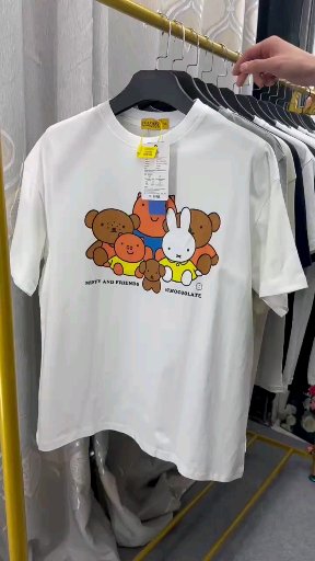 🕊️🕊️全清7.5     夏季潮牌男女装纯棉大版印花短袖，有180 200 220克纯棉短袖，180克占比很少基本200和220克的，黑白色为主，全部独立包装，码数s-3xl，一共5300件，分货+1@_@