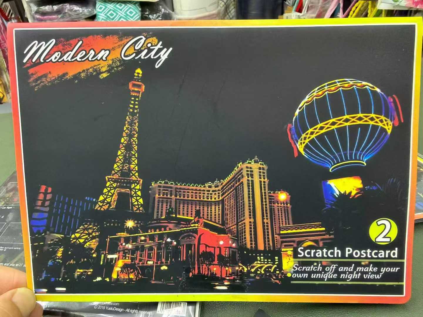 刮刮画明信片25箱x120，原件处理