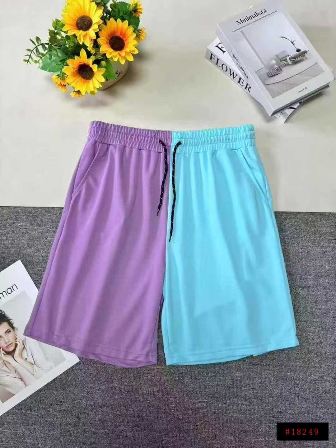 ❄️休闲拼色男女同款纯棉五分短裤，单款单色，品质好，10件一包装，码数M-3XL，数量600条左右，全清6.8元秒，分货➕1。@_@