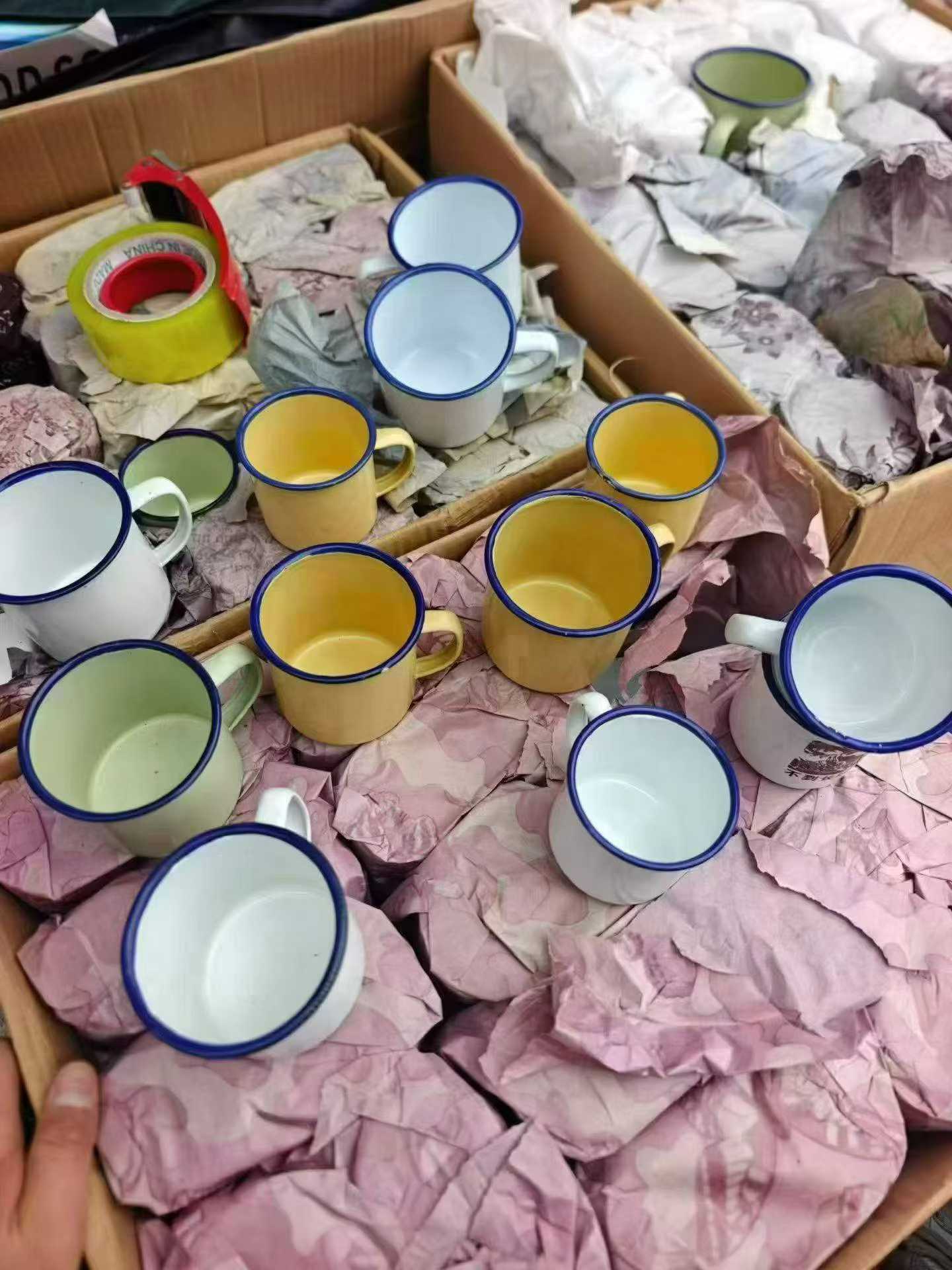 精品搪瓷口杯5000个，清货1元一个，喝酒，喝茶，喝咖啡，非常好