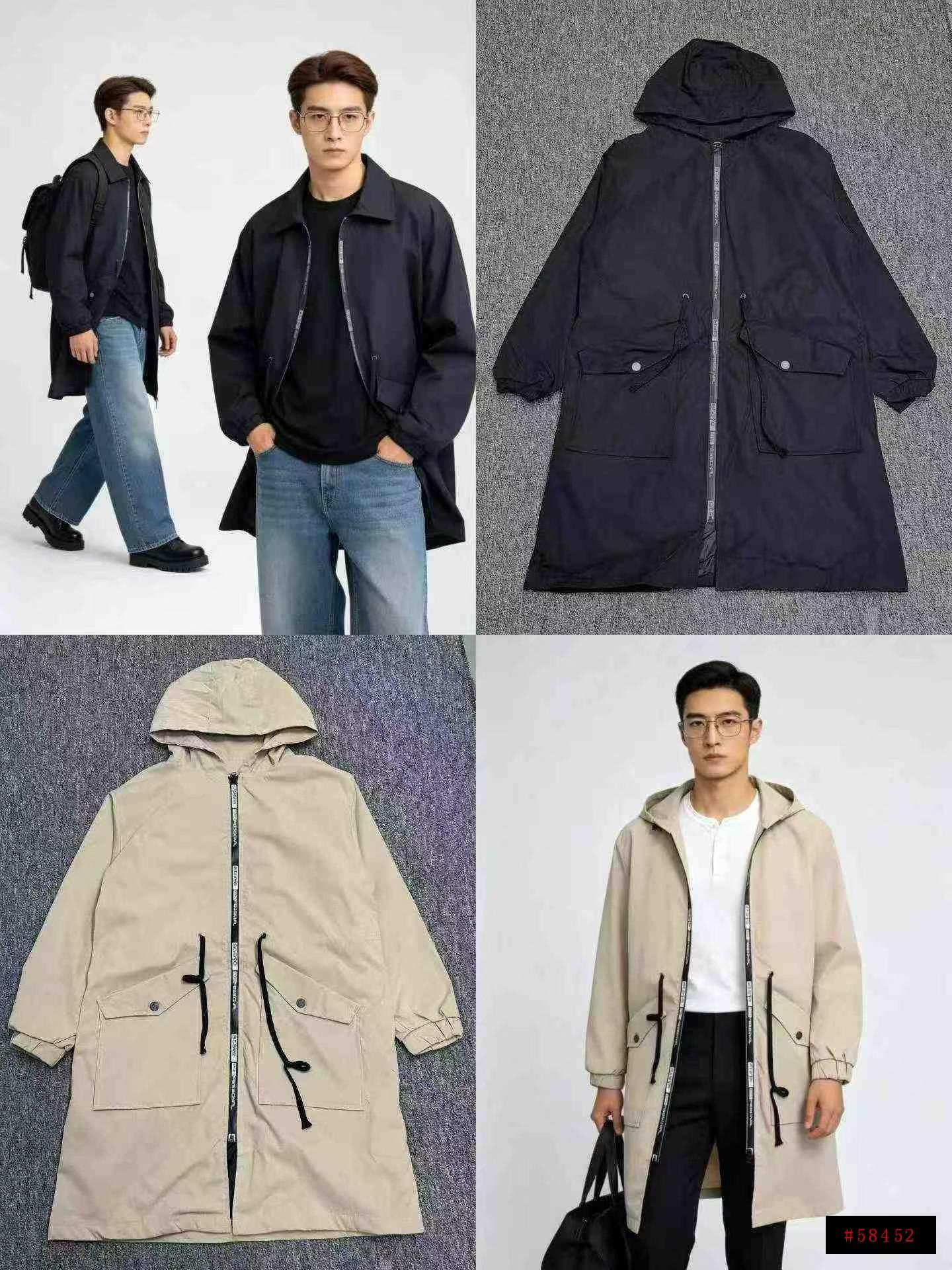 18.8元清，图片第二组↓
🤎品牌男装外套夹克风衣系列，全部是一个公司的品牌系列款，数量7900件左右，码数M-3XL，图下几个小整款↓，高档独立拉链包装防伪扣吊牌，分货加1随机配