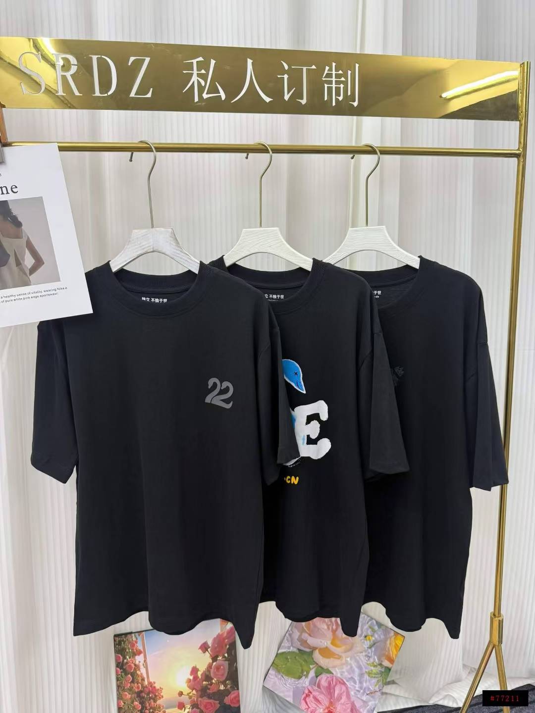 10.8💰清760件男女同款雀乐黑色天鹅LOGO特别定制重磅纯棉T恤男生女生都能驾驭的松弛感黑 大版型 克重高 S码可穿110斤（S～2XL）原独立包装品质好！
